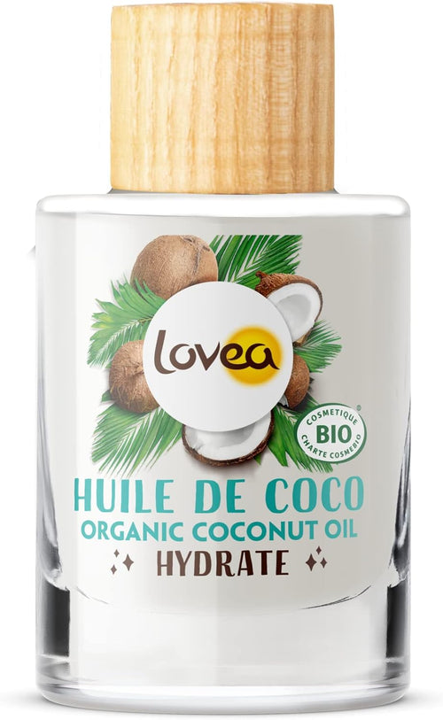- Huile De Coco Bio Multi-Usages - Hydrate - Peaux Sèches & Cheveux Secs - 100% D'Origine Naturelle - Sans Colorant Ni Parfum Ajouté - Vegan - Certifié BIO - Fabriqué En France - 50 Ml